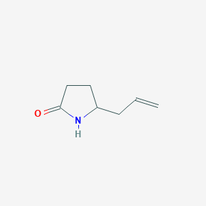 molecular formula C7H11NO B13500640 5-(Prop-2-en-1-yl)pyrrolidin-2-one CAS No. 10025-36-2