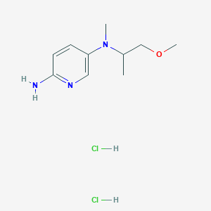 molecular formula C10H19Cl2N3O B13500660 N5-(1-methoxypropan-2-yl)-N5-methylpyridine-2,5-diamine dihydrochloride 