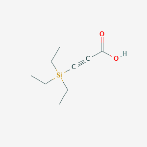 molecular formula C9H16O2Si B13500703 3-(Triethylsilyl)propiolic acid 