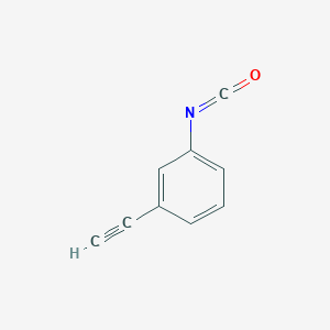 molecular formula C9H5NO B13500711 1-Ethynyl-3-isocyanatobenzene 