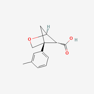 molecular formula C13H14O3 B13500756 rac-(1R,4S,5S)-4-(3-methylphenyl)-2-oxabicyclo[2.1.1]hexane-5-carboxylic acid 