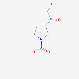 molecular formula C11H18FNO3 B13500762 Tert-butyl 3-(2-fluoroacetyl)pyrrolidine-1-carboxylate 