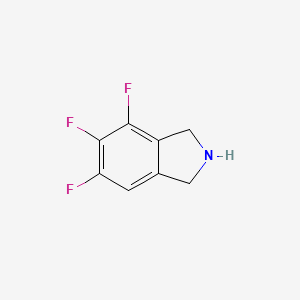 molecular formula C8H6F3N B13500791 4,5,6-Trifluoroisoindoline 