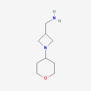 molecular formula C9H18N2O B13500822 (1-(Tetrahydro-2h-pyran-4-yl)azetidin-3-yl)methanamine 