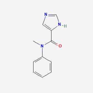 molecular formula C11H11N3O B13500842 N-methyl-N-phenyl-1H-imidazole-5-carboxamide 