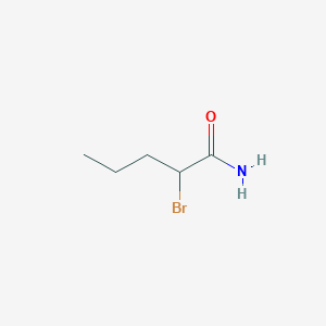 molecular formula C5H10BrNO B13500862 2-Bromopentanamide 