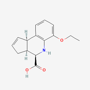molecular formula C15H17NO3 B13500881 rac-(3aR,4S,9bS)-6-ethoxy-3H,3aH,4H,5H,9bH-cyclopenta[c]quinoline-4-carboxylic acid 
