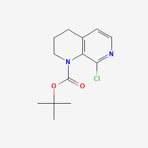 molecular formula C13H17ClN2O2 B13500896 Tert-butyl 8-chloro-1,2,3,4-tetrahydro-1,7-naphthyridine-1-carboxylate 