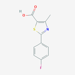 molecular formula C11H8FNO2S B135009 2-(4-fluorophenyl)-4-methyl-1,3-thiazole-5-carboxylic Acid CAS No. 144060-99-1