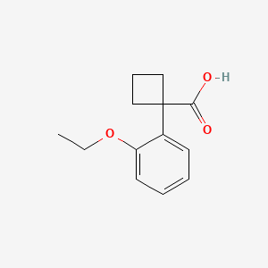 molecular formula C13H16O3 B13500935 1-(2-Ethoxyphenyl)cyclobutanecarboxylic acid CAS No. 74205-39-3