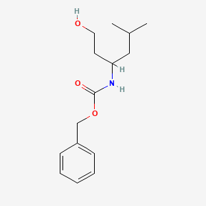 molecular formula C15H23NO3 B13500979 [(S)-1-(2-Hydroxyethyl)-3-methylbutyl]carbamic acid benzyl ester 