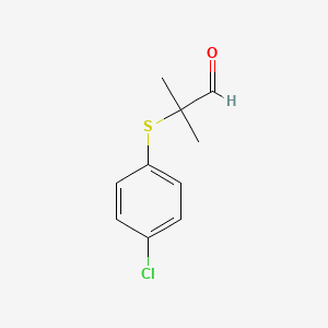 molecular formula C10H11ClOS B1350107 2-[(4-Chlorophenyl)Sulfanyl]-2-Methylpropanal CAS No. 56421-90-0