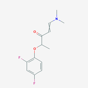 molecular formula C13H15F2NO2 B1350108 4-(2,4-Difluorophenoxy)-1-(dimethylamino)pent-1-en-3-one 
