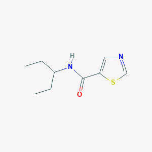 molecular formula C9H14N2OS B13501096 N-(pentan-3-yl)-1,3-thiazole-5-carboxamide 