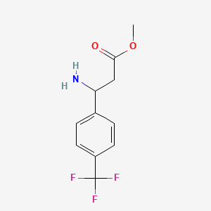 molecular formula C11H12F3NO2 B1350117 Methyl 3-amino-3-[4-(trifluoromethyl)phenyl]propanoate 