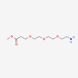 molecular formula C10H21NO5 B13501240 Methyl 3-{2-[2-(2-aminoethoxy)ethoxy]ethoxy}propanoate 