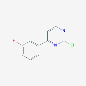 molecular formula C10H6ClFN2 B13501270 2-Chloro-4-(3-fluorophenyl)pyrimidine 