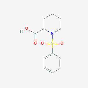 molecular formula C12H15NO4S B1350128 1-(Phenylsulfonyl)piperidine-2-carboxylic acid CAS No. 223562-03-6