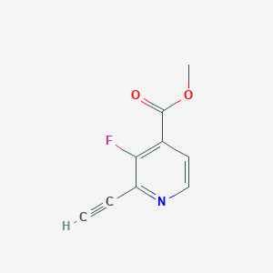 molecular formula C9H6FNO2 B13501325 Methyl 2-ethynyl-3-fluoropyridine-4-carboxylate 