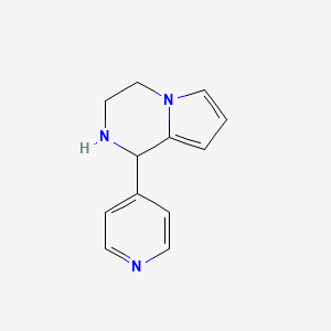 molecular formula C12H13N3 B1350135 1-(Pyridin-4-yl)-1,2,3,4-tetrahydropyrrolo[1,2-a]pyrazine CAS No. 887201-29-8