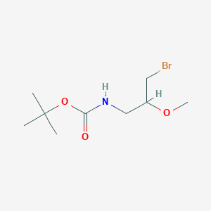 molecular formula C9H18BrNO3 B13501362 Tert-butyl n-(3-bromo-2-methoxypropyl)carbamate 