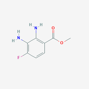 molecular formula C8H9FN2O2 B13501469 Methyl 2,3-diamino-4-fluorobenzoate 