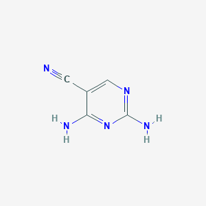 molecular formula C5H5N5 B135015 2,4-Diaminopyrimidine-5-carbonitrile CAS No. 16462-27-4