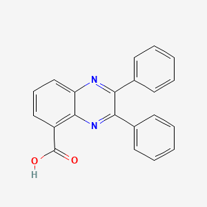 molecular formula C21H14N2O2 B1350153 2,3-diphenylquinoxaline-5-carboxylic Acid CAS No. 90833-20-8