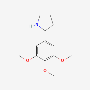 molecular formula C13H19NO3 B1350158 2-(3,4,5-Trimethoxyphenyl)pyrrolidine CAS No. 383127-12-6
