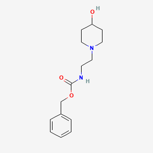molecular formula C15H22N2O3 B13501644 Benzyl (2-(4-hydroxypiperidin-1-yl)ethyl)carbamate 
