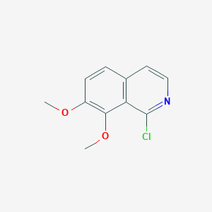 molecular formula C11H10ClNO2 B13501655 1-Chloro-7,8-dimethoxyisoquinoline 