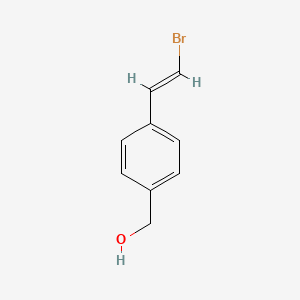 molecular formula C9H9BrO B13501693 [4-(2-Bromoethenyl)phenyl]methanol 