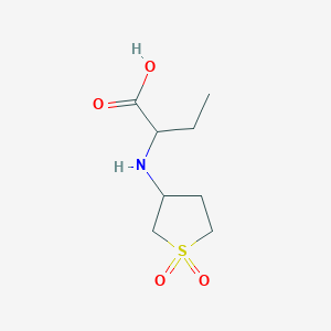 molecular formula C8H15NO4S B1350175 2-[(1,1-Dioxothiolan-3-yl)amino]butanoic acid CAS No. 51070-57-6
