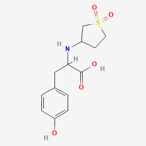molecular formula C13H17NO5S B1350177 2-(1,1-Dioxo-tetrahydrothiophen-3-ylamino)-3-(4-hydroxy-phenyl)-propionic acid CAS No. 415919-39-0