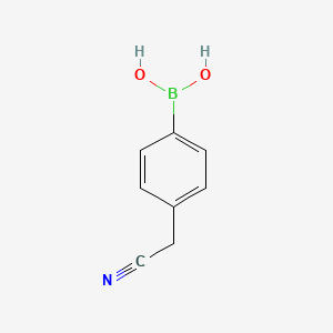 molecular formula C8H8BNO2 B1350191 4-(Cyanomethyl)benzeneboronic acid CAS No. 91983-26-5