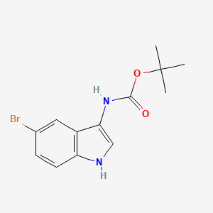 molecular formula C13H15BrN2O2 B13501953 tert-Butyl (5-bromo-1H-indol-3-yl)carbamate 