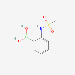 molecular formula C7H10BNO4S B1350196 (2-(Methylsulfonamido)phenyl)boronic acid CAS No. 756520-78-2