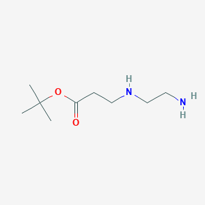 molecular formula C9H20N2O2 B13501962 Tert-butyl 3-((2-aminoethyl)amino)propanoate 