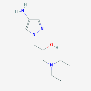 molecular formula C10H20N4O B13502059 1-(4-Amino-1h-pyrazol-1-yl)-3-(diethylamino)propan-2-ol 