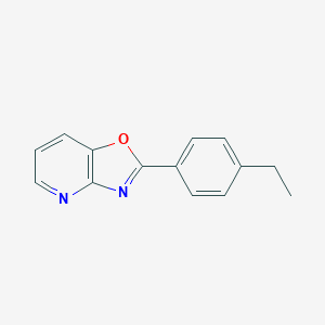 molecular formula C14H12N2O B135021 2-(4-Ethylphenyl)[1,3]oxazolo[4,5-b]pyridine CAS No. 111831-79-9