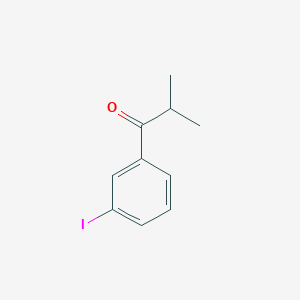 molecular formula C10H11IO B13502101 1-(3-Iodophenyl)-2-methylpropan-1-one 