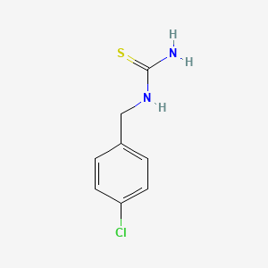molecular formula C8H9ClN2S B1350211 1-(4-Chlorobenzyl)-2-thiourea CAS No. 24827-37-0