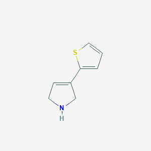 molecular formula C8H9NS B13502122 3-thiophen-2-yl-2,5-dihydro-1H-pyrrole 