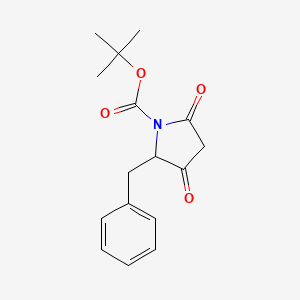molecular formula C16H19NO4 B13502130 Tert-butyl 2-benzyl-3,5-dioxopyrrolidine-1-carboxylate 