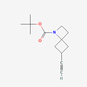 molecular formula C13H19NO2 B13502238 Tert-butyl 6-ethynyl-1-azaspiro[3.3]heptane-1-carboxylate 