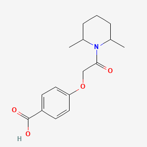 molecular formula C16H21NO4 B1350228 4-(2-(2,6-Dimethylpiperidin-1-yl)-2-oxoethoxy)benzoic acid CAS No. 565166-93-0