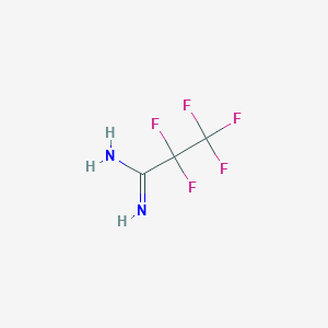 molecular formula C3H3F5N2 B1350235 pentafluoropropylamidine CAS No. 422-62-8