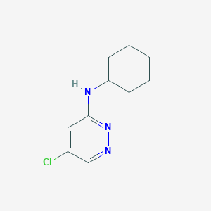 molecular formula C10H14ClN3 B13502406 5-chloro-N-cyclohexylpyridazin-3-amine 