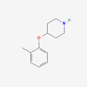 molecular formula C12H17NO B1350241 4-(o-tolyloxy)piperidine CAS No. 63843-42-5