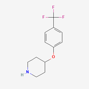 molecular formula C12H14F3NO B1350244 4-(4-(Trifluoromethyl)phenoxy)piperidine CAS No. 28033-37-6